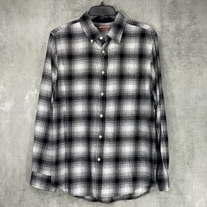 Joe Fresh Black/White plaid Print Ombre Medium Wei